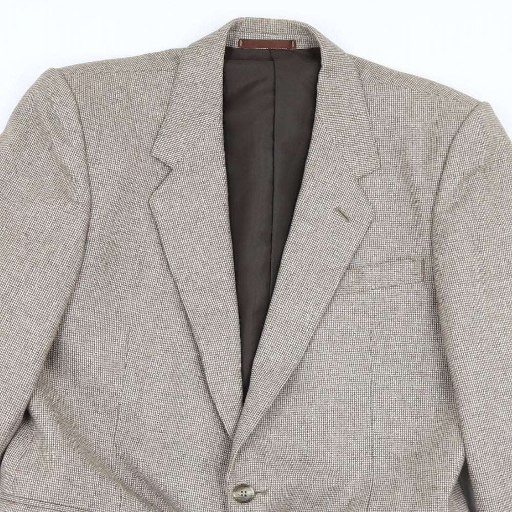 Preworn Mens Brown   Jacket Blazer Size 38  - Shoulder Pads