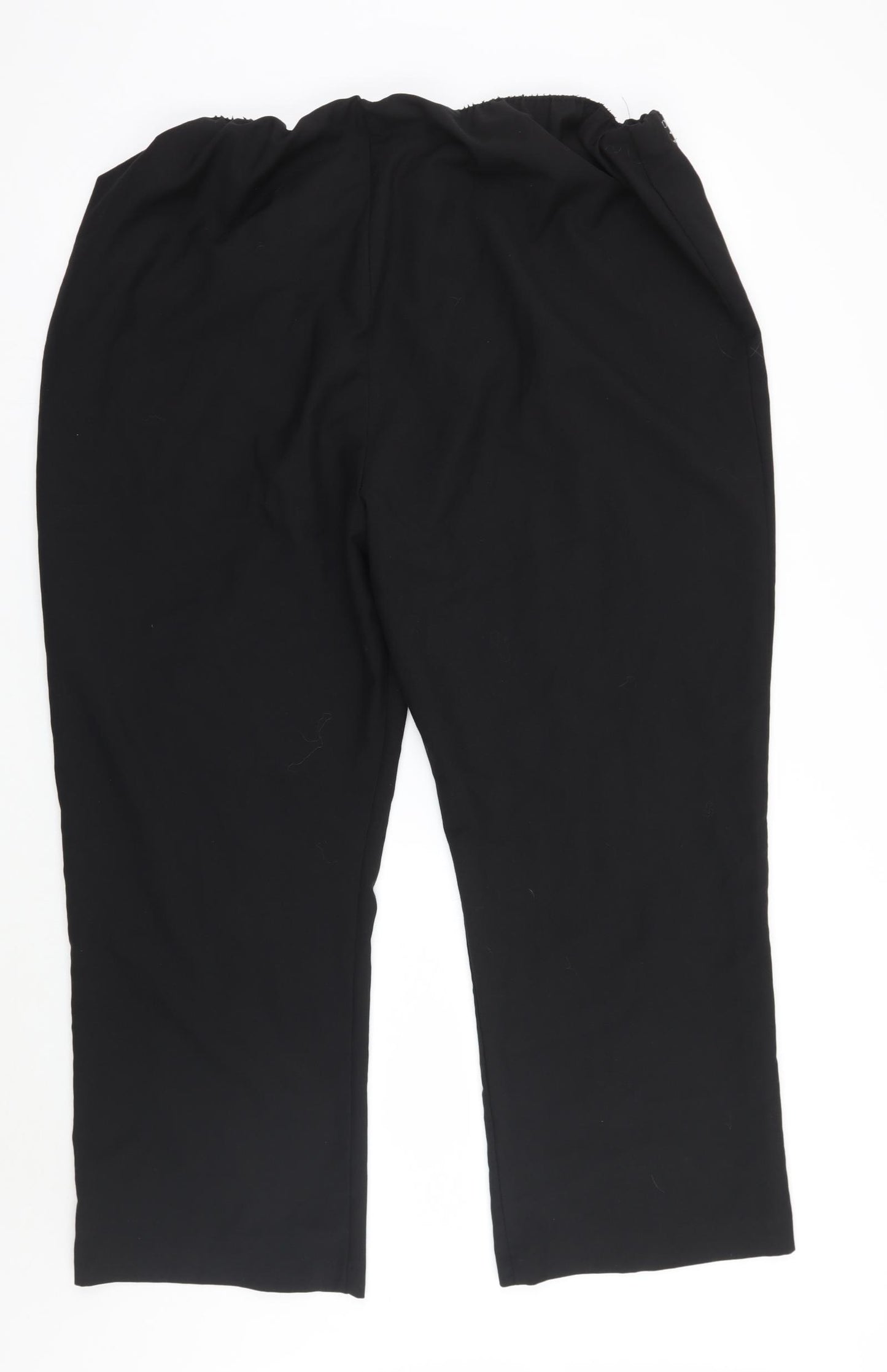 Mia Moda Womens Black   Trousers  Size 22 L26 in