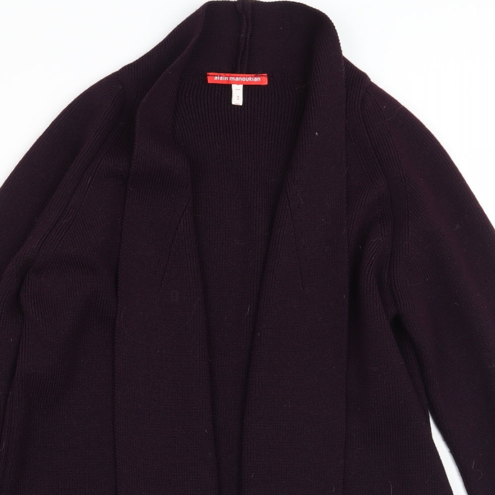 Aiain manoukian Womens Purple   Cardigan Jumper Size 2