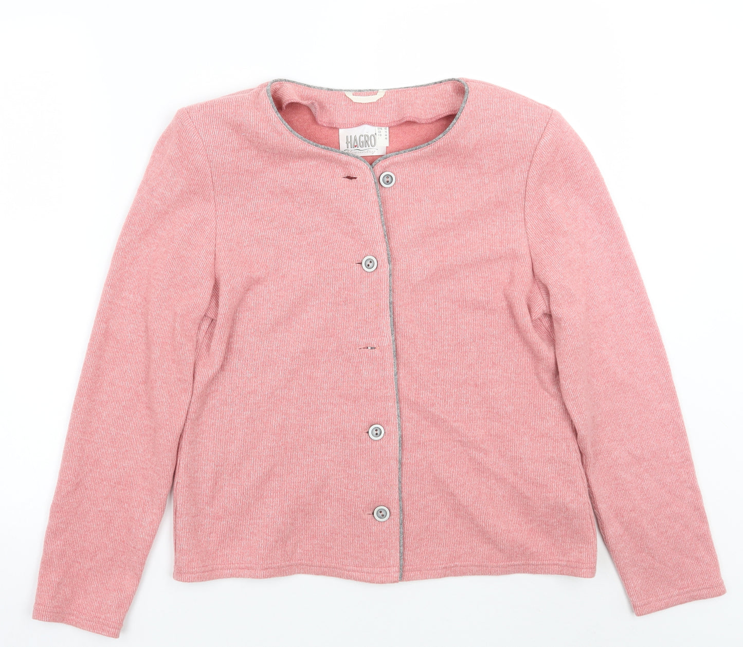Hagro Womens Pink   Cardigan Jumper Size 16