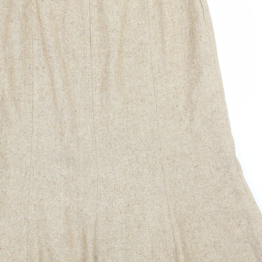Minosa  Womens Beige   A-Line Skirt Size 12