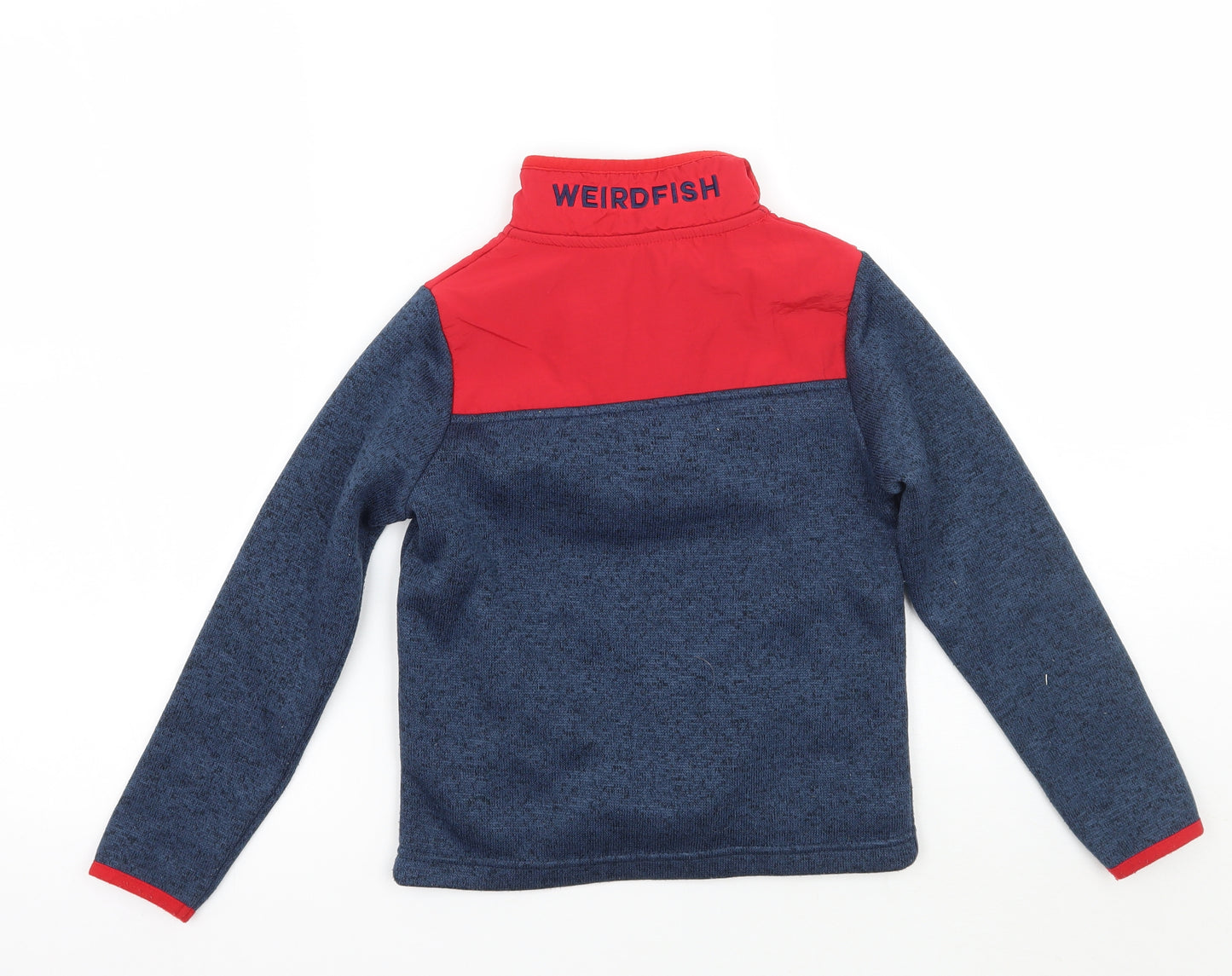 Weird Fish Boys Blue   Pullover Jumper Size 5-6 Years