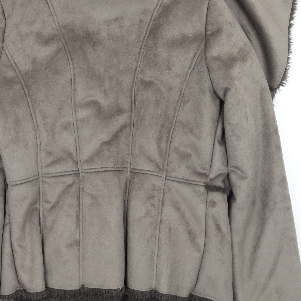 Blue vanilla Womens Brown   Jacket Coat Size 14