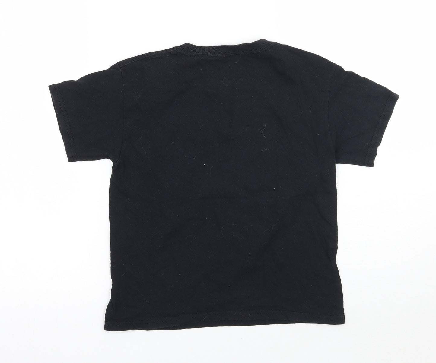 Gildan Boys Black   Basic T-Shirt Size 8 Years