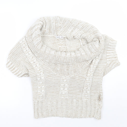 Quiz Womens Beige   Pullover Jumper Size M