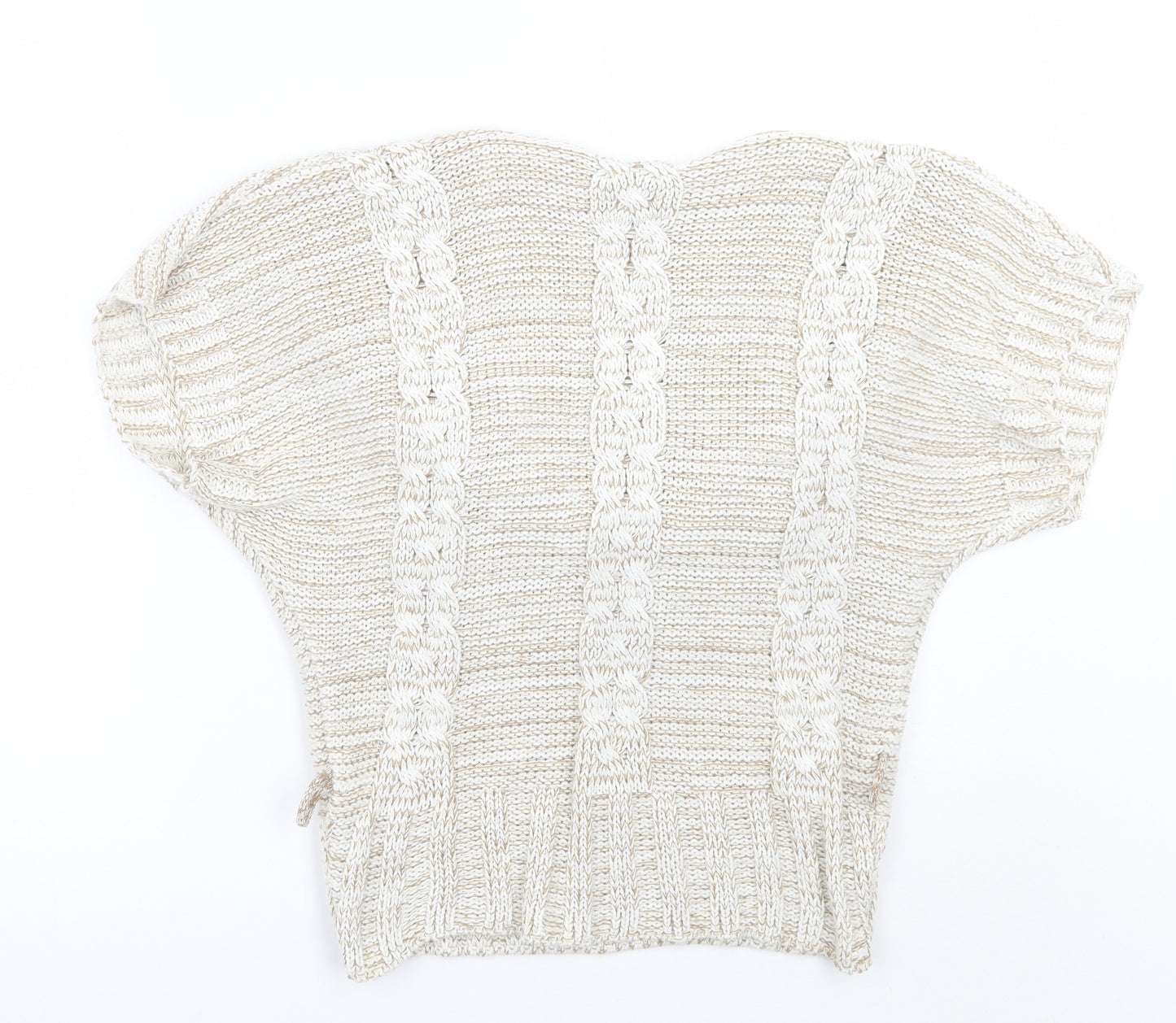 Quiz Womens Beige   Pullover Jumper Size M