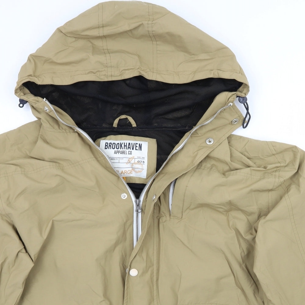 Brookhaven Mens Beige   Jacket Coat Size 2XL