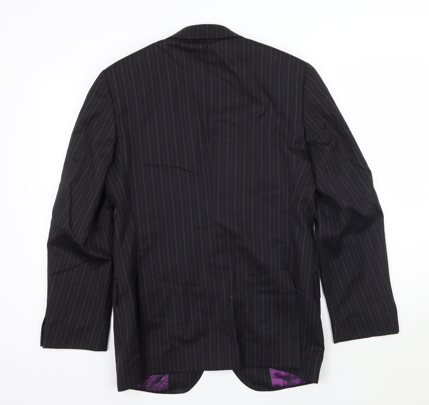 Ted Baker Mens Black Striped  Jacket Suit Jacket Size 38