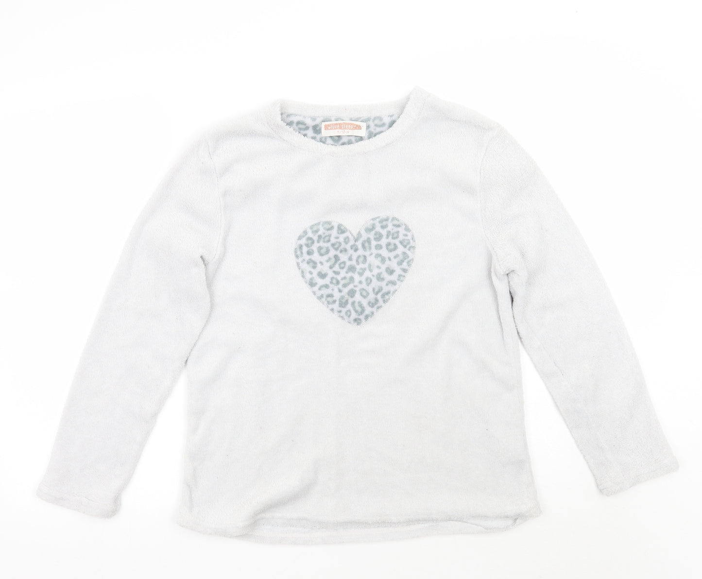 Love sleep  Womens Grey Animal Print  Pullover Jumper Size 12