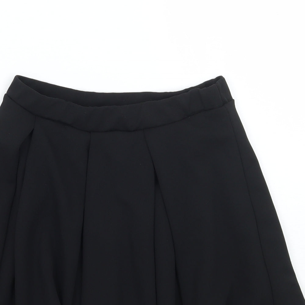 Boohoo Womens Black   A-Line Skirt Size 8