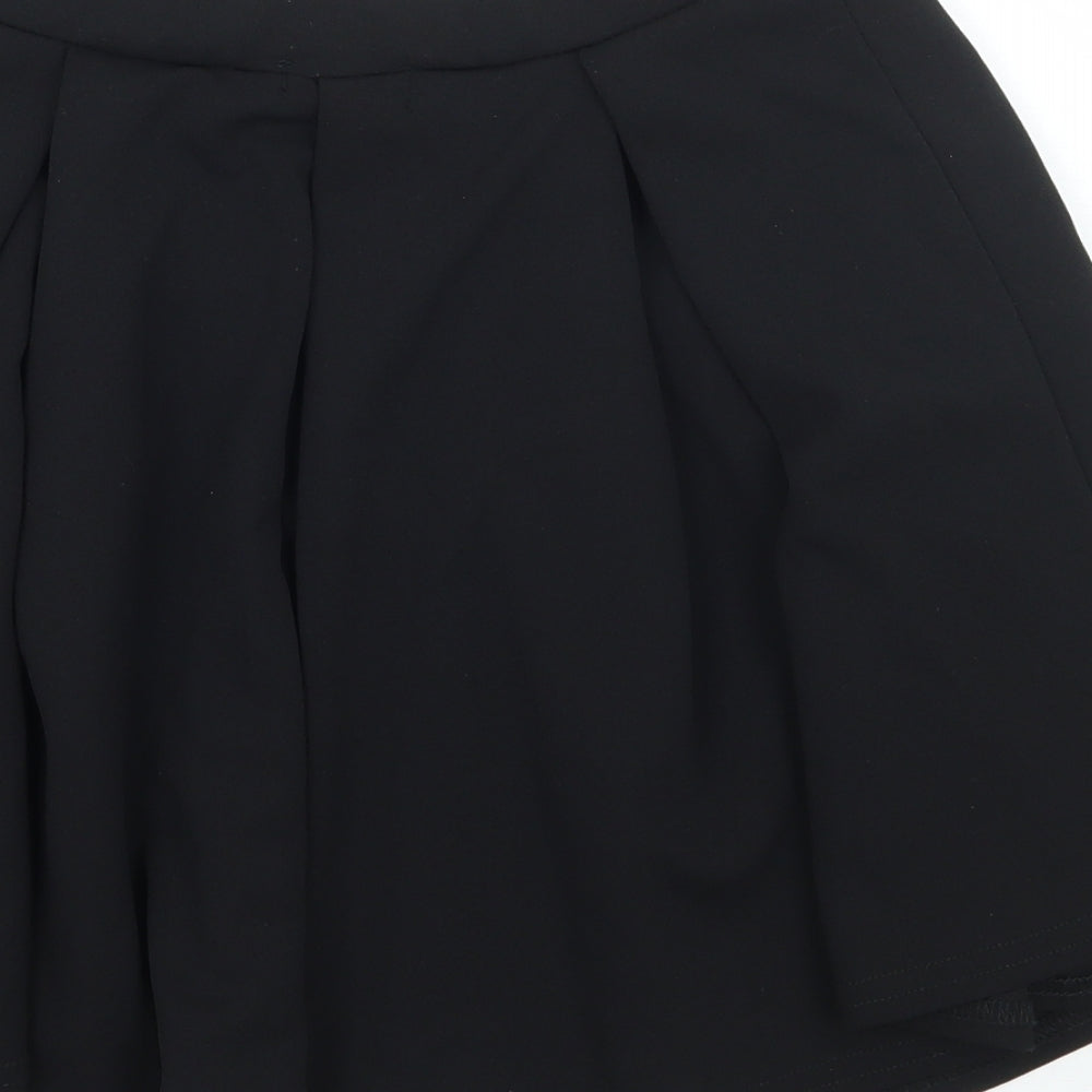 Boohoo Womens Black   A-Line Skirt Size 8