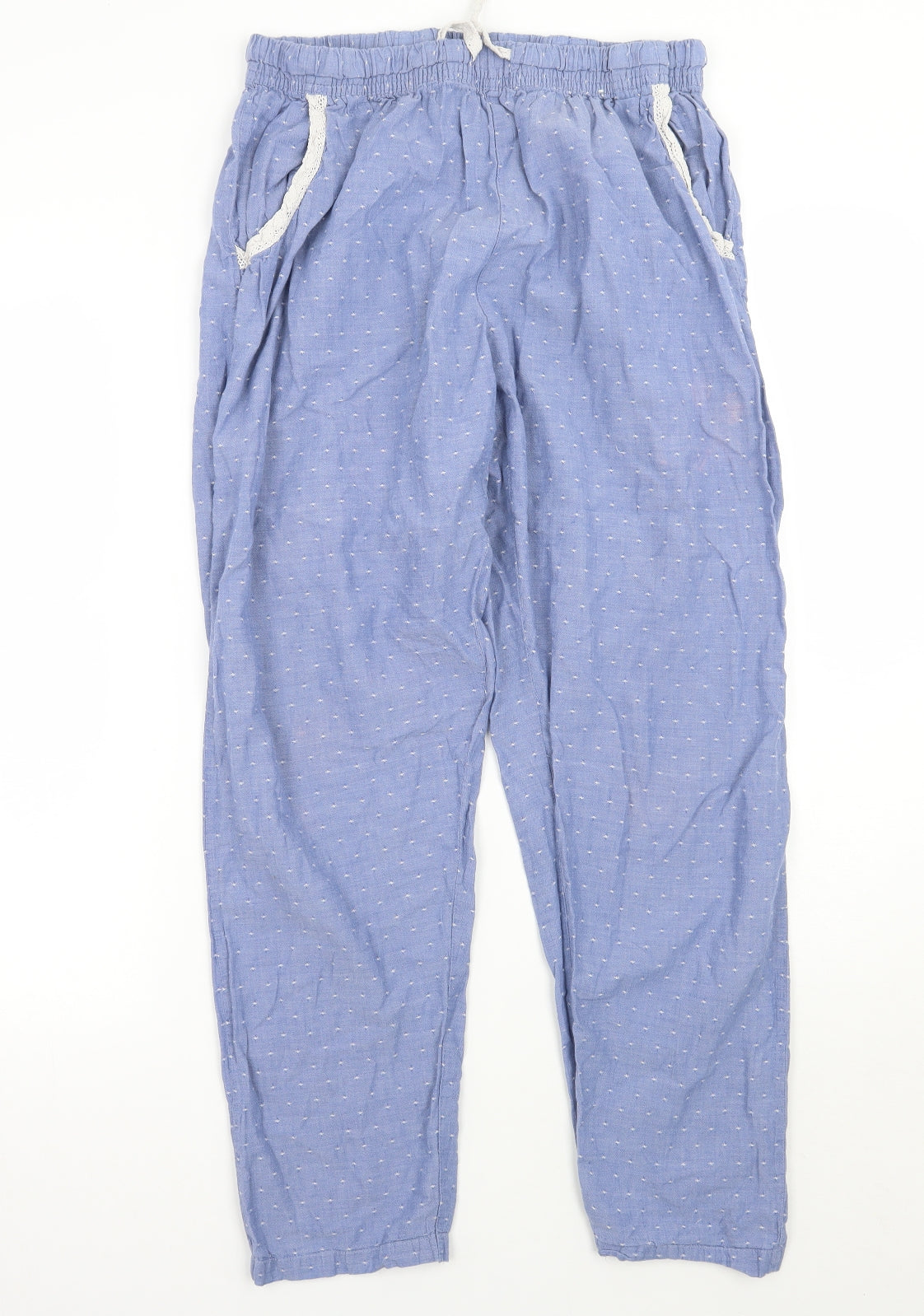 Primark Womens Blue   Trousers  Size 14 L27 in