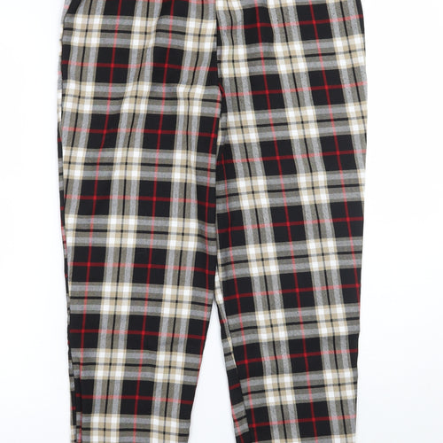 Nasty Gal Womens Blue Check  Trousers  Size 10 L27 in