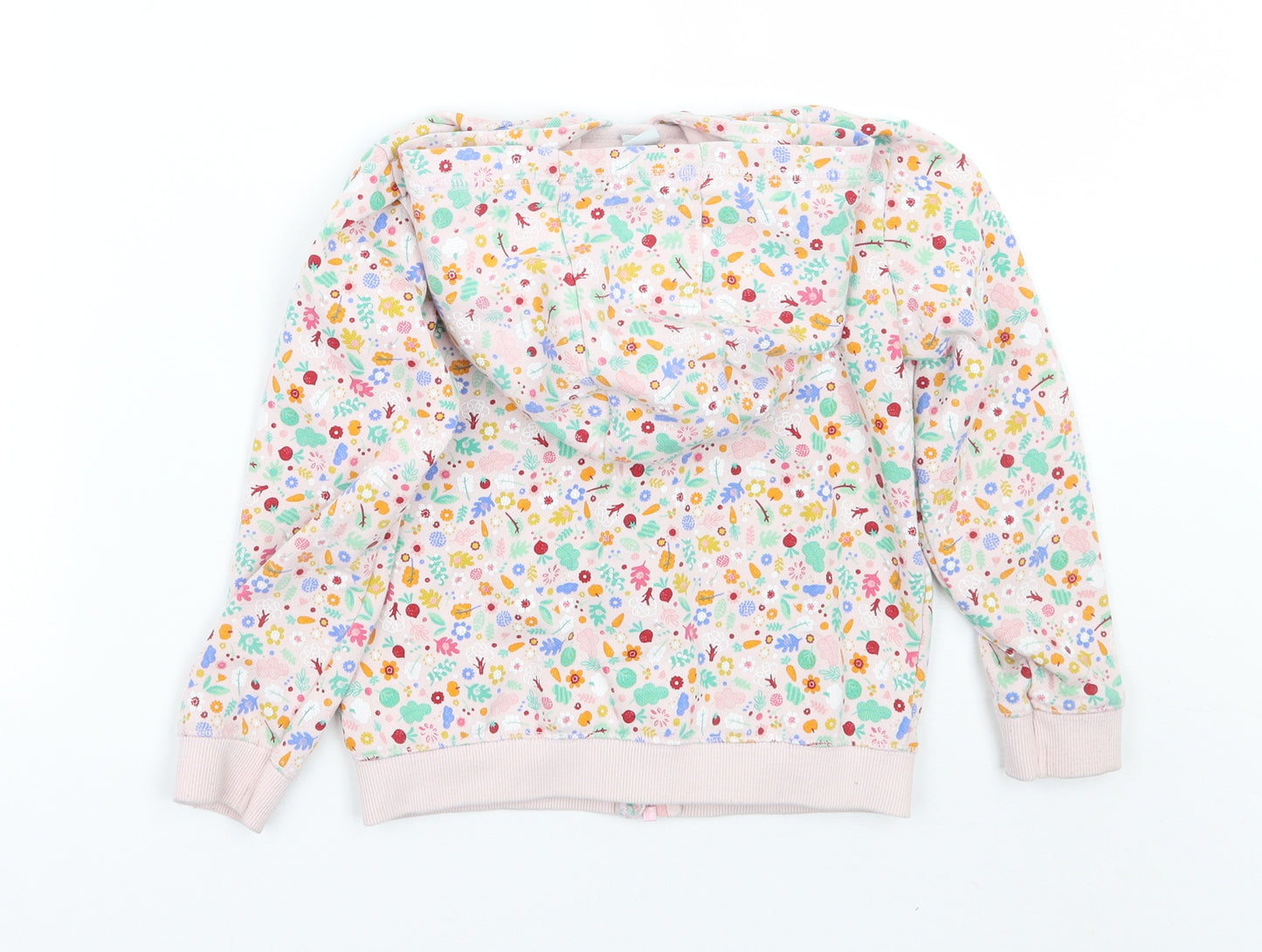 TU Girls Pink Floral  Jacket Coat Size 5-6 Years