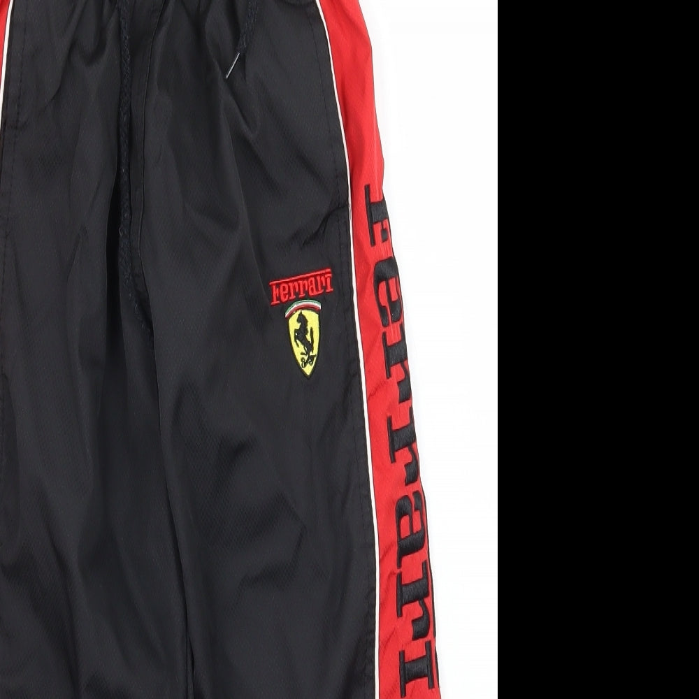Ferrari Boys Black   Sweatpants Trousers Size M