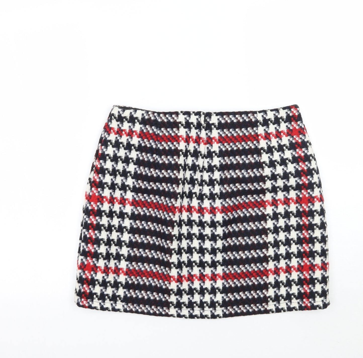 Newlook Womens Black Check  A-Line Skirt Size 12
