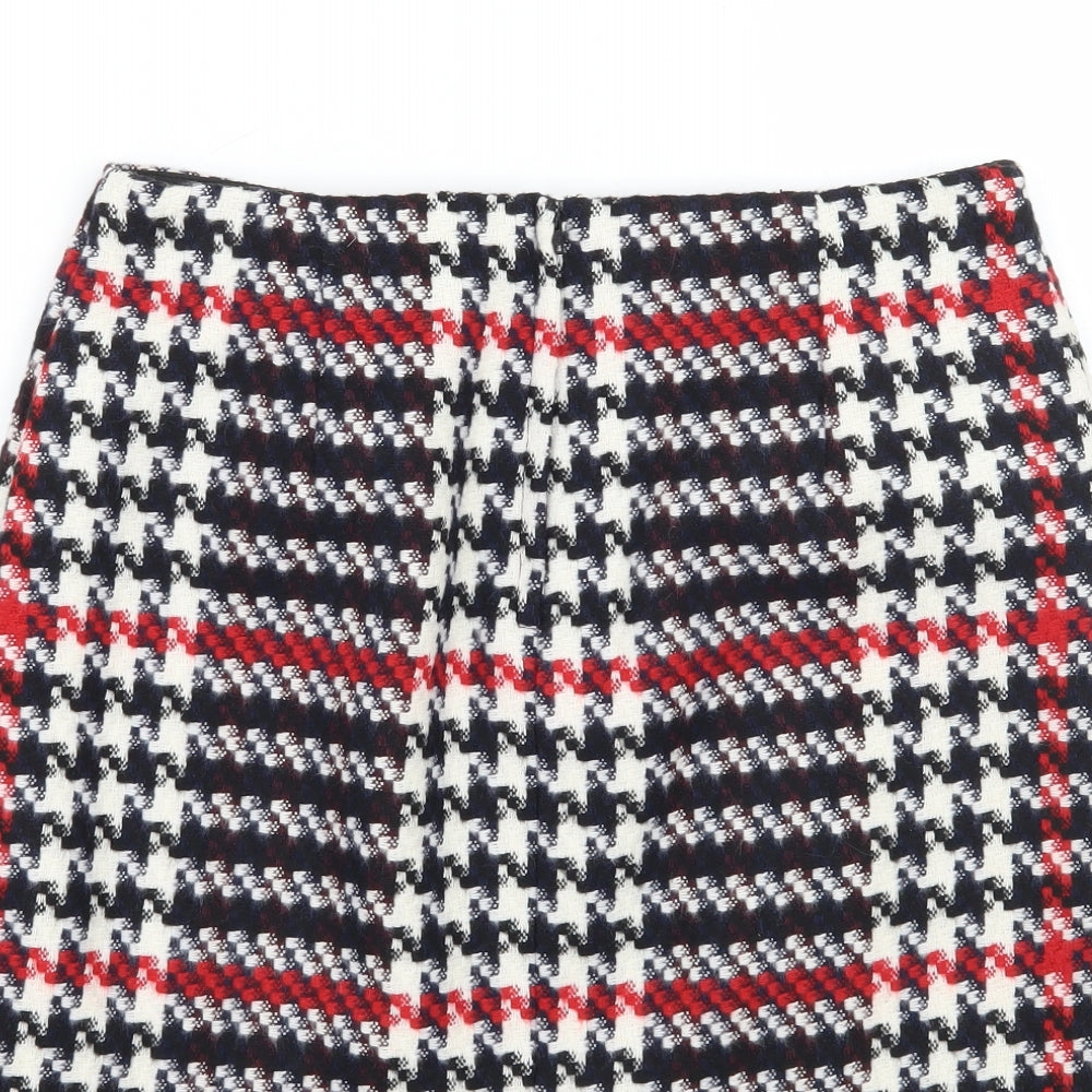 Newlook Womens Black Check  A-Line Skirt Size 12