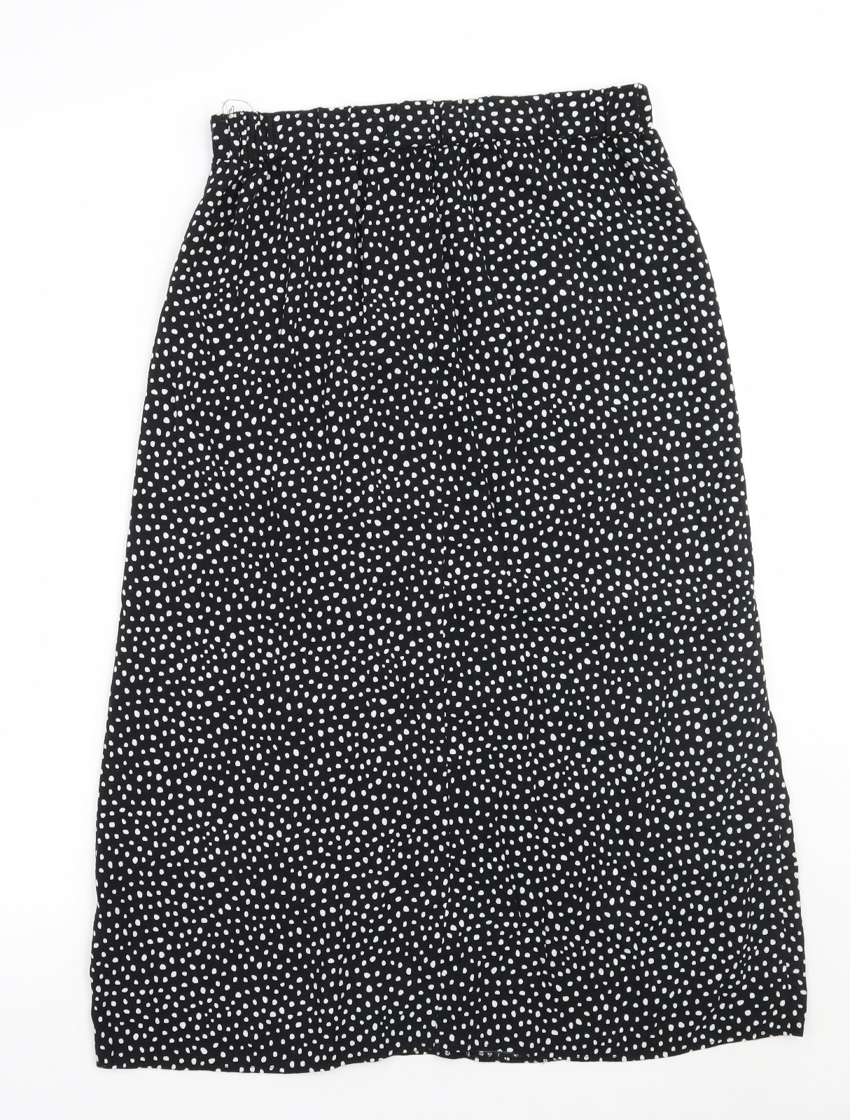 George Womens Black Polka Dot  A-Line Skirt Size 12