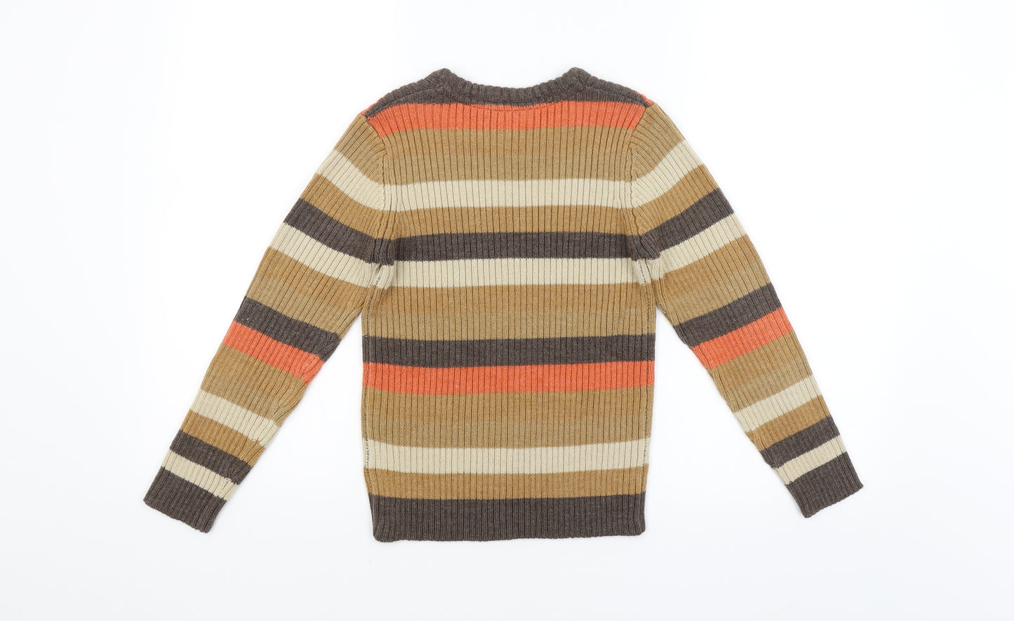 PEP&Co. Girls Multicoloured Striped  Pullover Jumper Size 7-8 Years