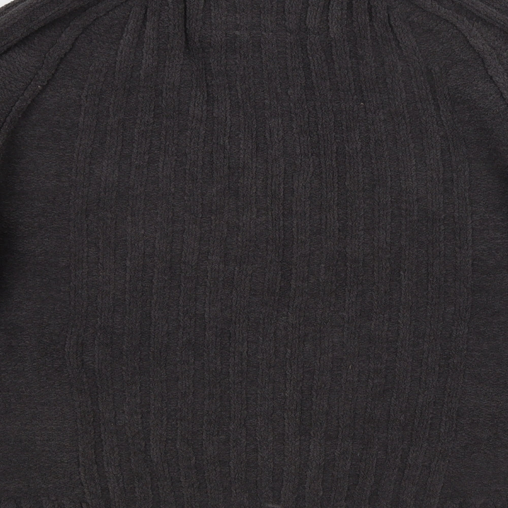 NEXT Mens Grey Striped  Full Zip Jumper Size XL