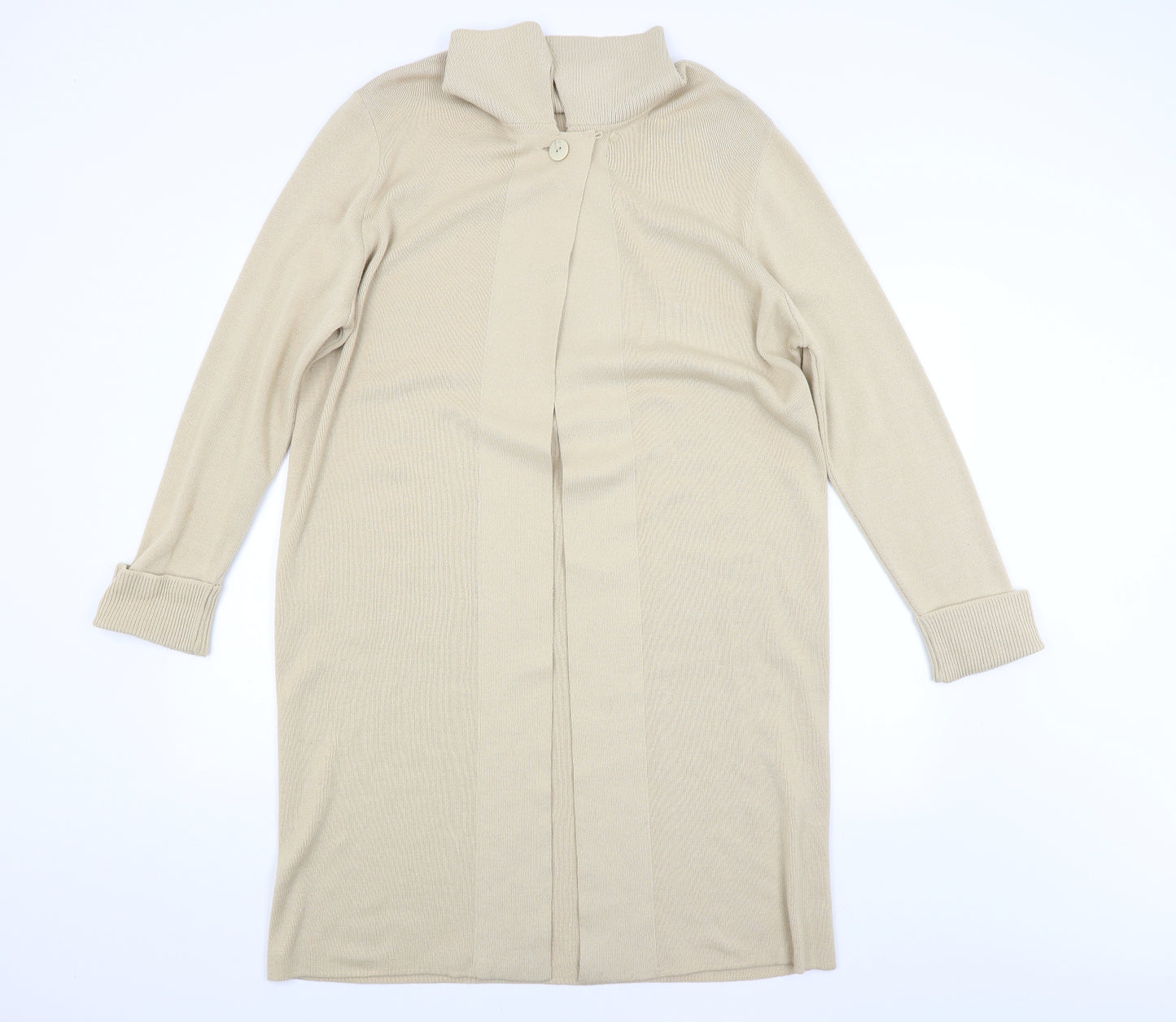 M&S Womens Beige   Cardigan Jumper Size 20