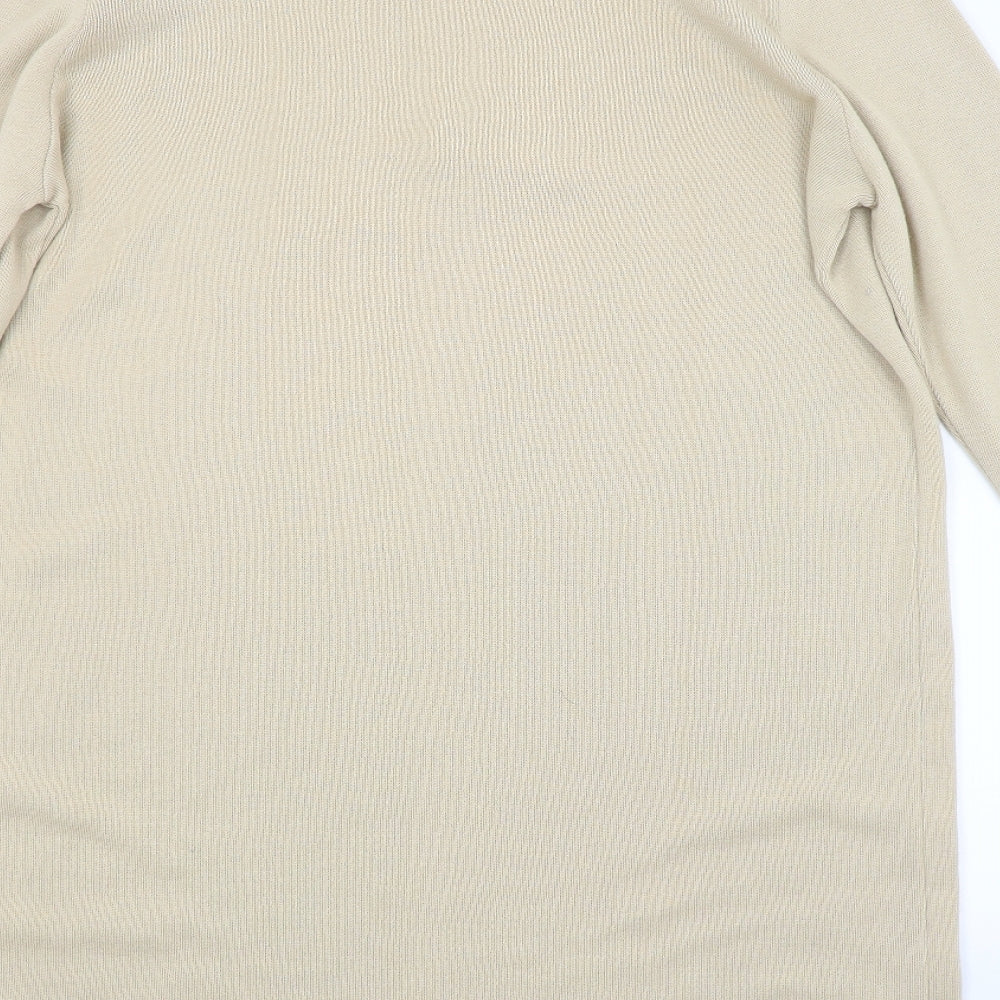 M&S Womens Beige   Cardigan Jumper Size 20