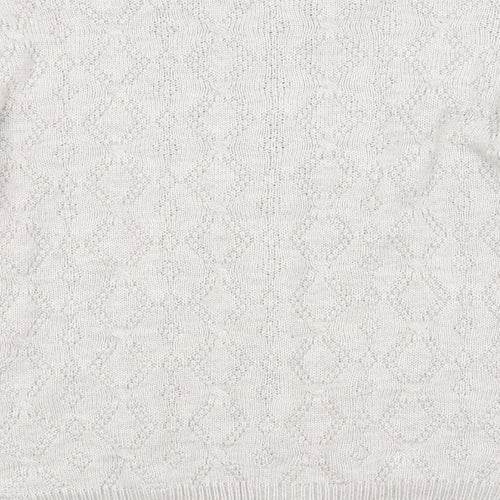 Autonomy Womens Grey Argyle/Diamond  Pullover Jumper Size S