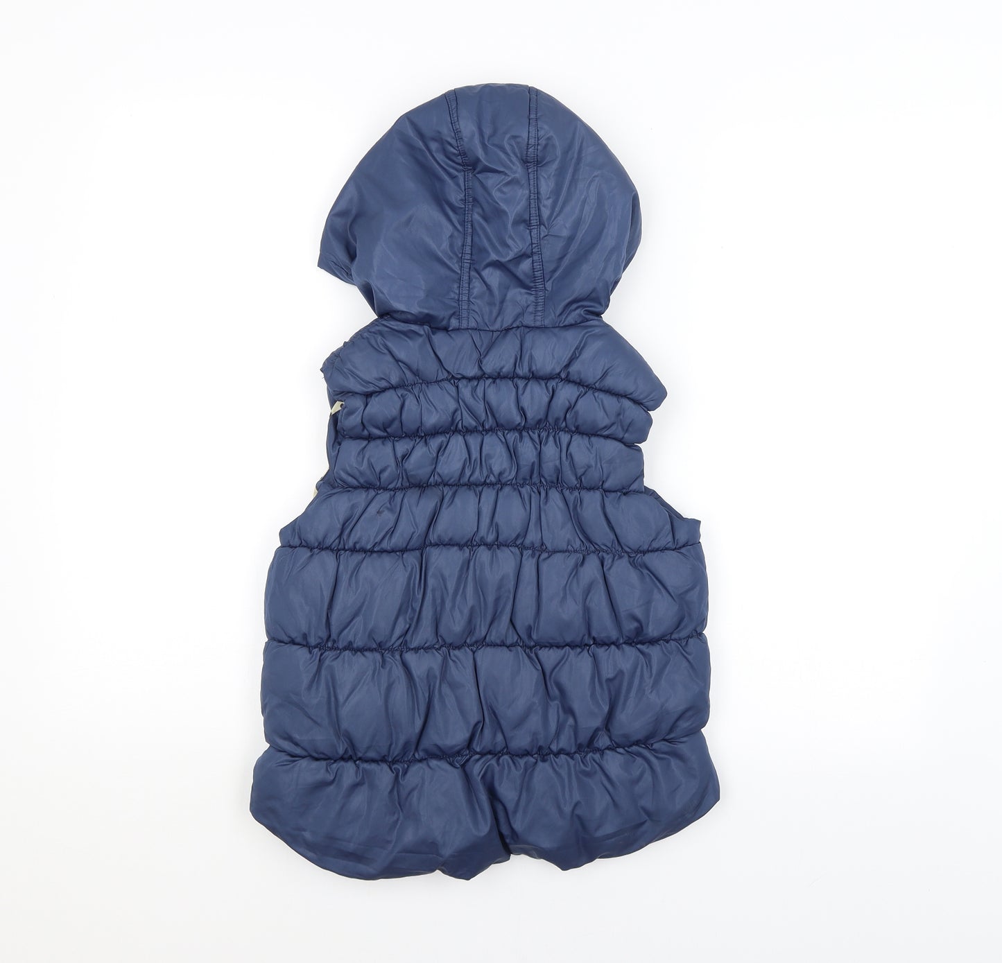 NEXT Girls Blue   Puffer Jacket Waistcoat Size 9-10 Years
