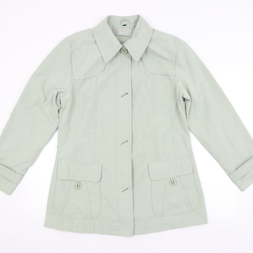 Katherine Hammond Womens Green   Overcoat Coat Size 14