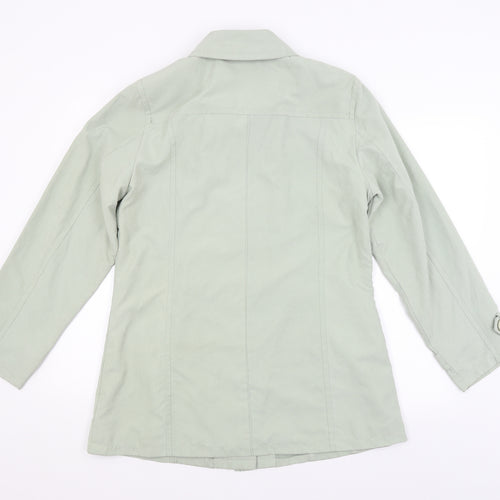 Katherine Hammond Womens Green   Overcoat Coat Size 14