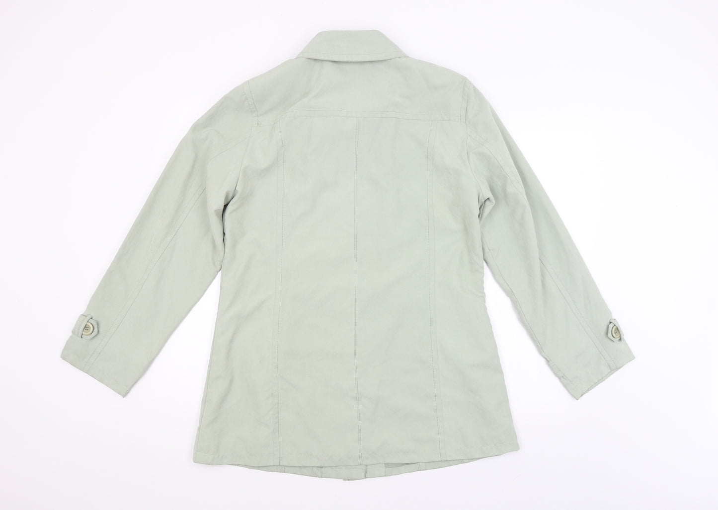 Katherine Hammond Womens Green   Overcoat Coat Size 14