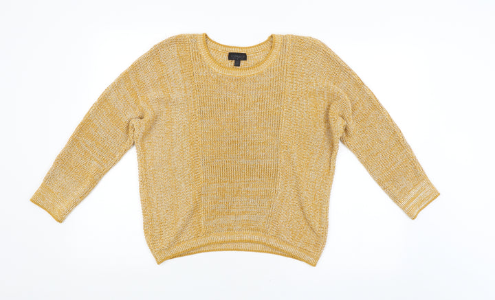 Topshop Womens Orange Pullover Jumper Size 8
