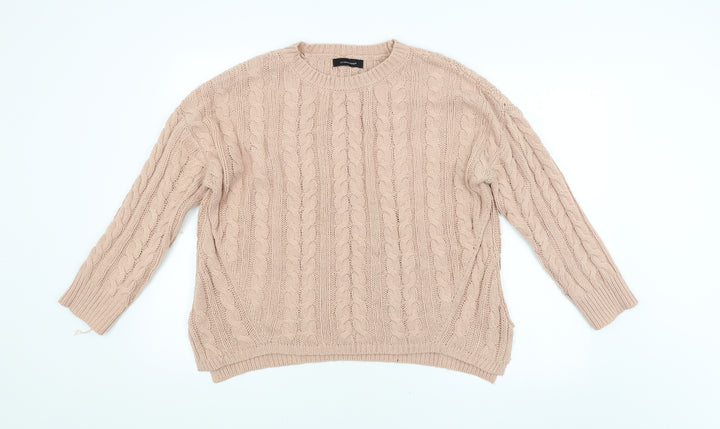 Atmosphere Womens Pink Argyle/Diamond  Pullover Jumper Size 10