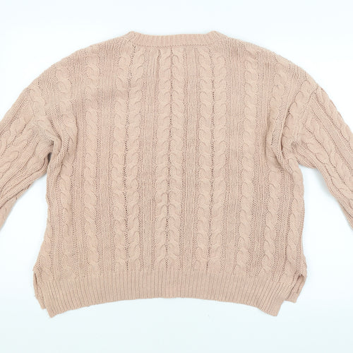 Atmosphere Womens Pink Argyle/Diamond  Pullover Jumper Size 10
