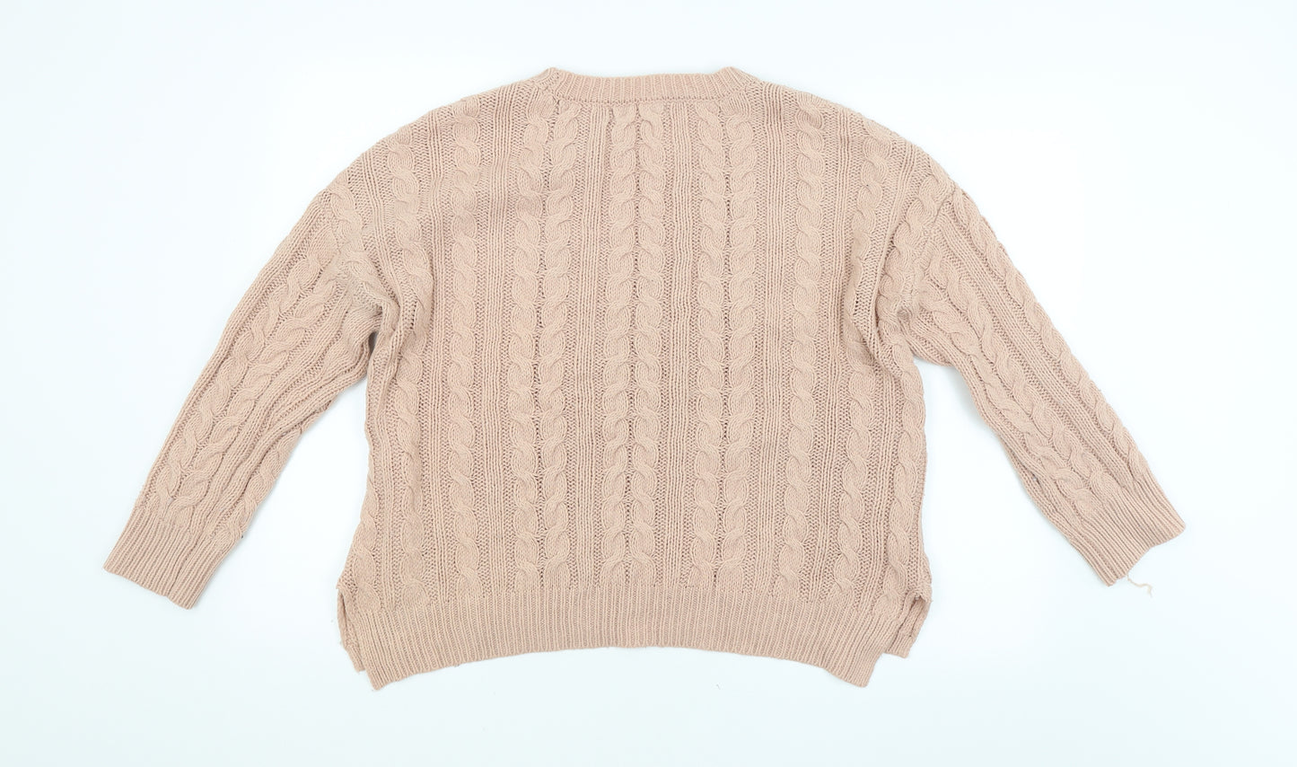 Atmosphere Womens Pink Argyle/Diamond  Pullover Jumper Size 10