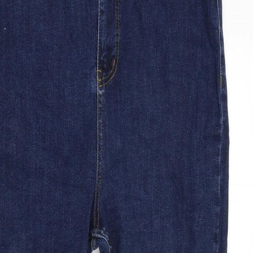 Boohoo Womens Blue   Straight Jeans Size 14 L32 in