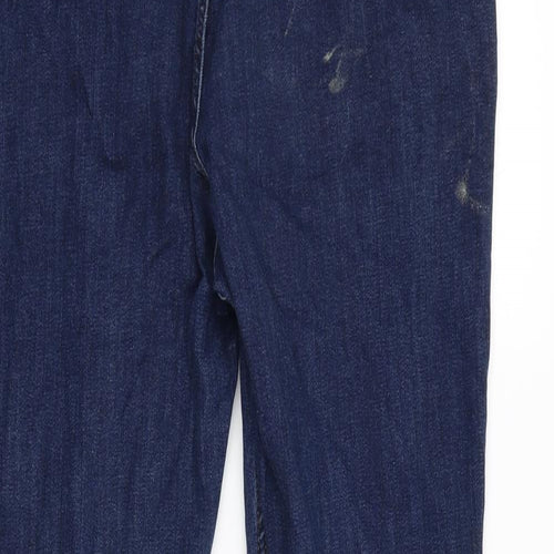 Boohoo Womens Blue   Straight Jeans Size 14 L32 in