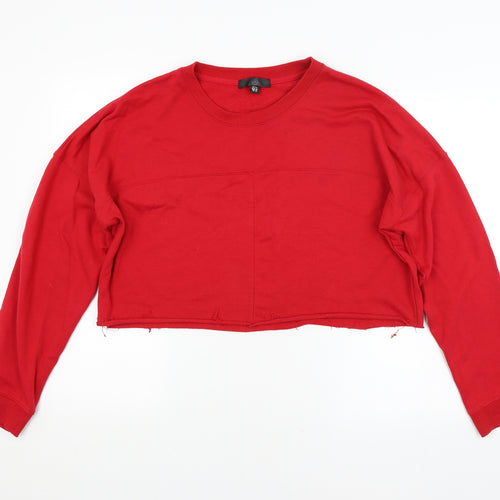Missguided Womens Red   Pullover Jumper Size 14