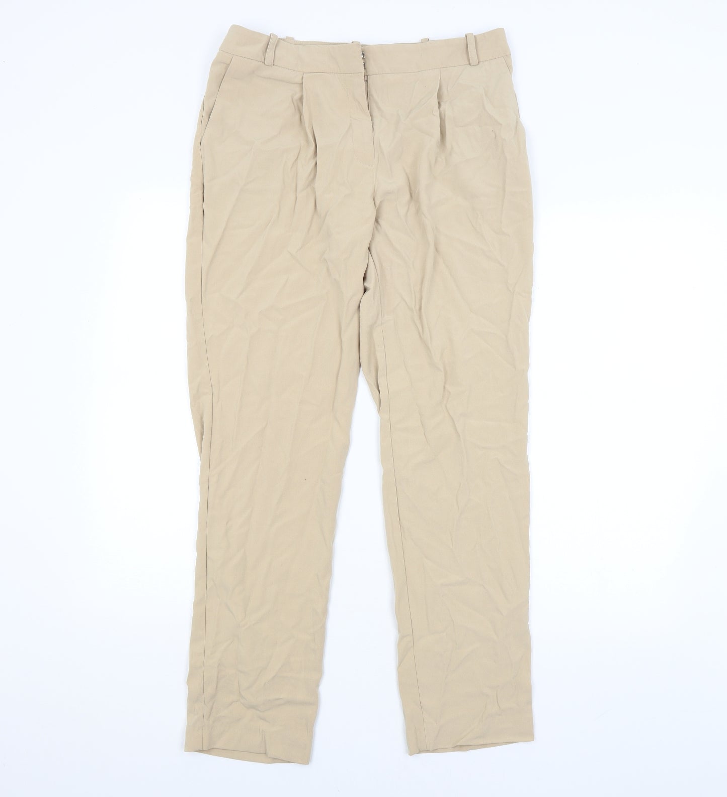 M&S Womens Beige   Trousers  Size 12 L28 in