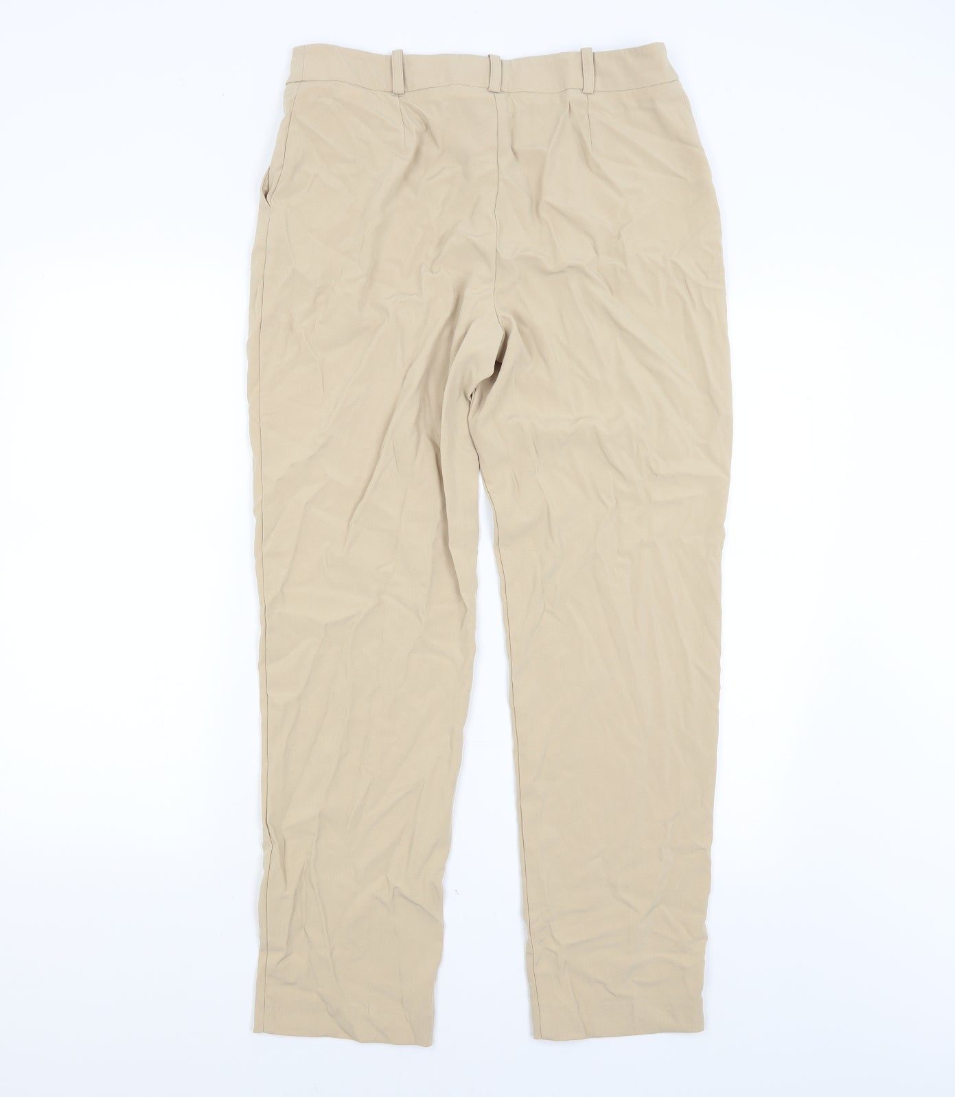 M&S Womens Beige   Trousers  Size 12 L28 in