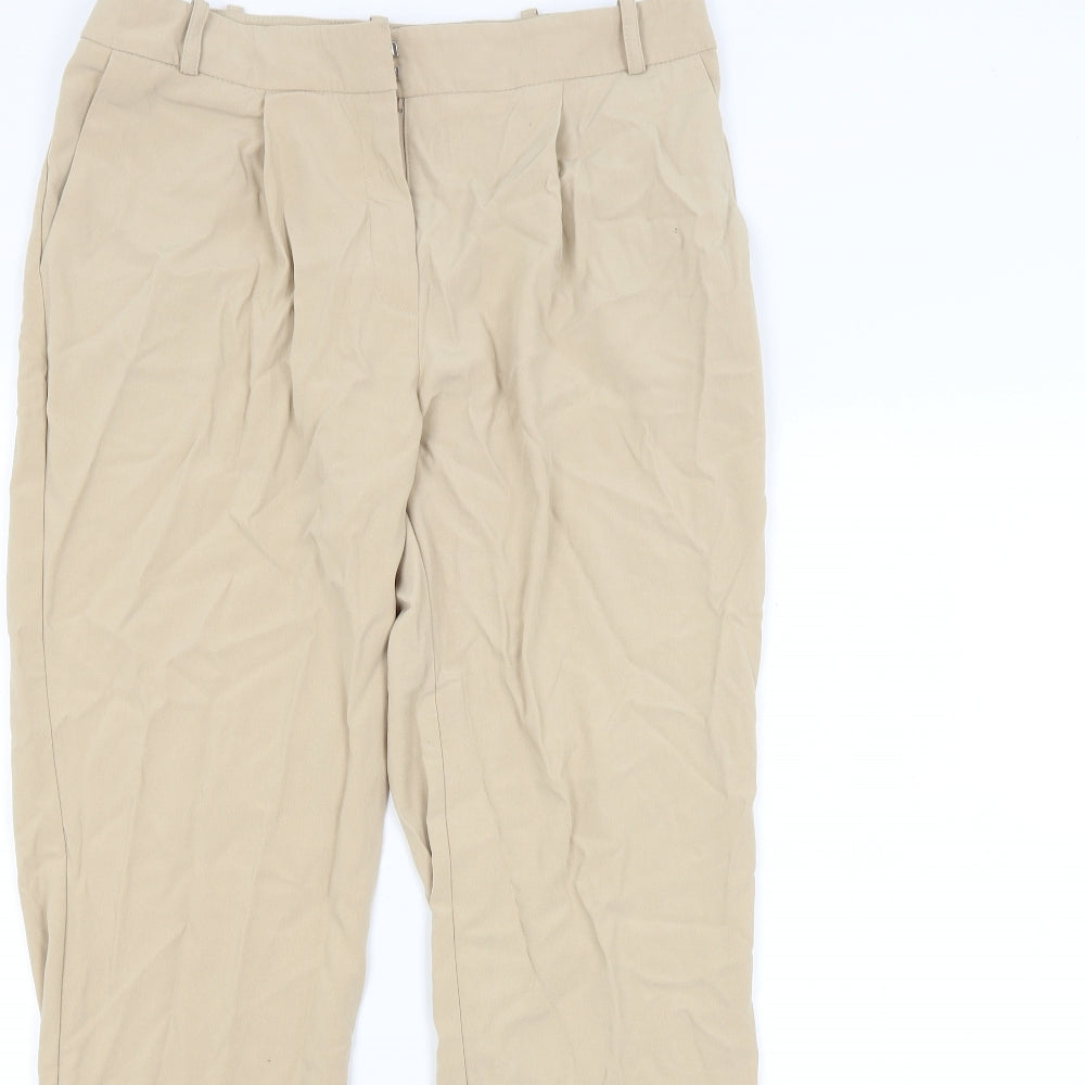 M&S Womens Beige   Trousers  Size 12 L28 in