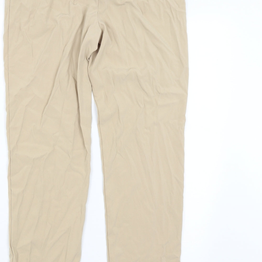 M&S Womens Beige   Trousers  Size 12 L28 in