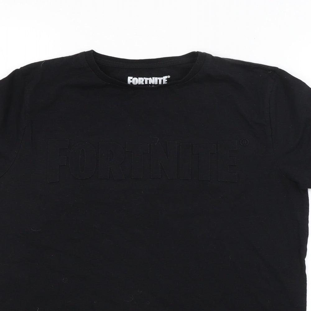 Primark Mens Black    T-Shirt Size L  - Fortnite