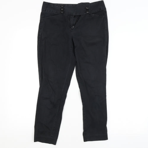 New Look Womens Black   Trousers  Size 8 L22 in