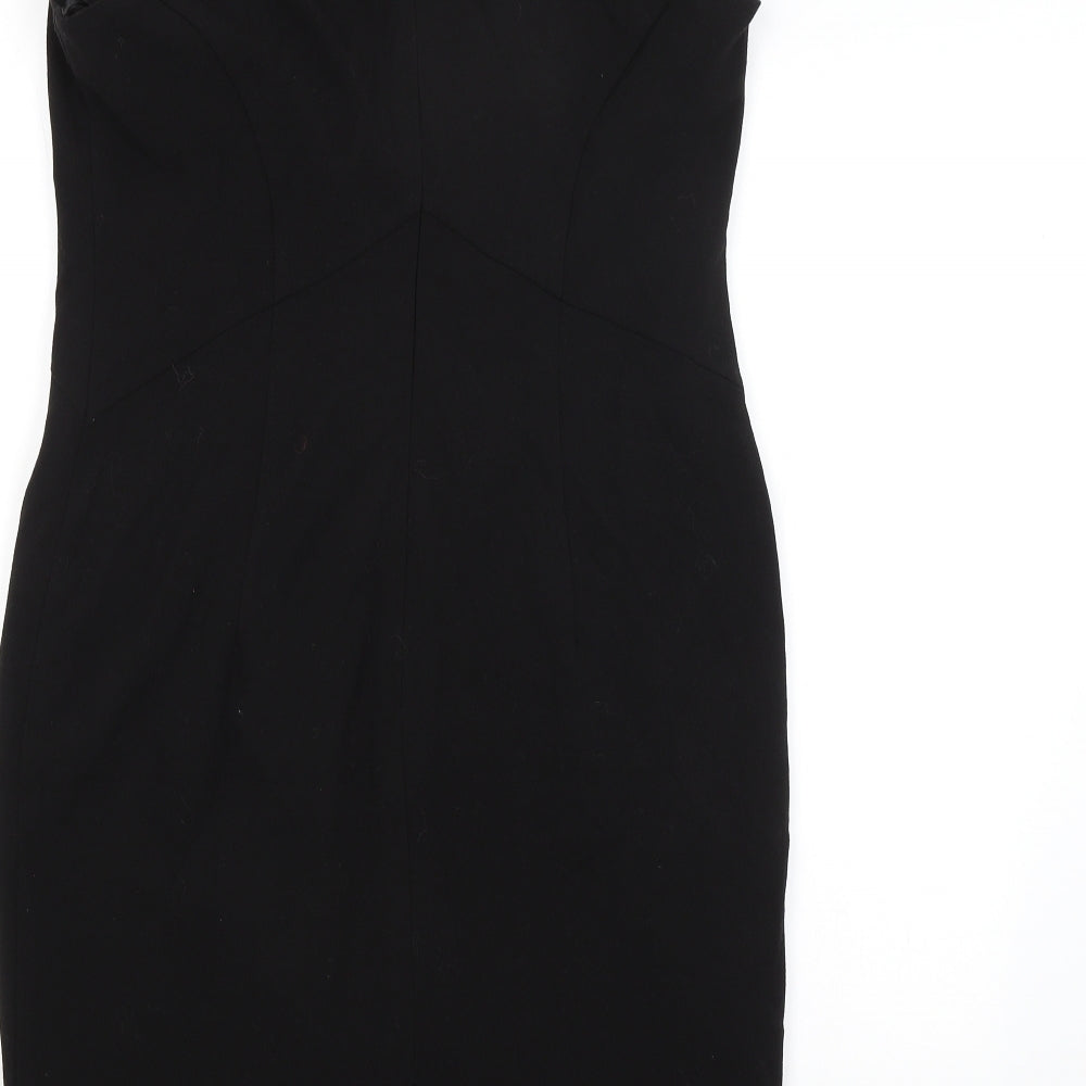 M&S Womens Black   Pencil Dress  Size 14