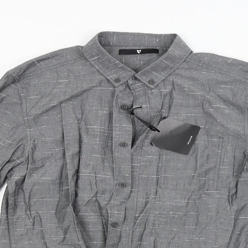 By Very Mens Grey    Button-Up Size M