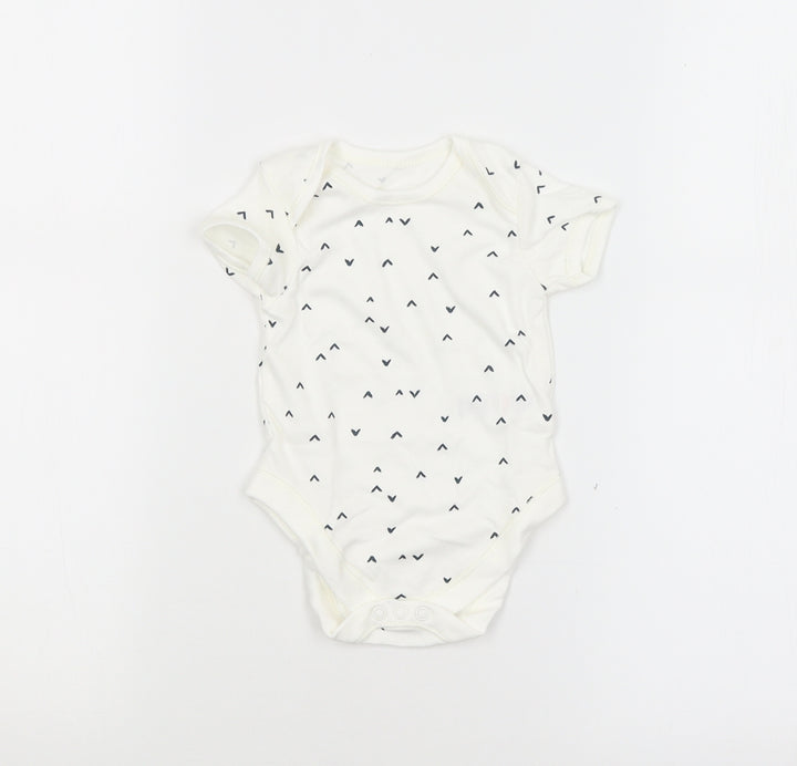 George Baby White Babygrow One-Piece Size 3-6 Months