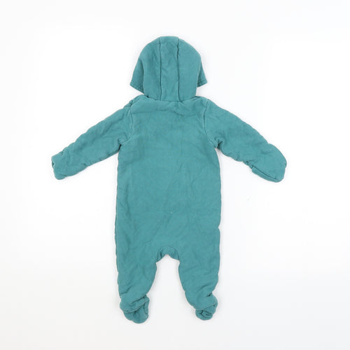 mamas & papas Baby Blue Argyle/Diamond  Coverall One-Piece Size 3-6 Months