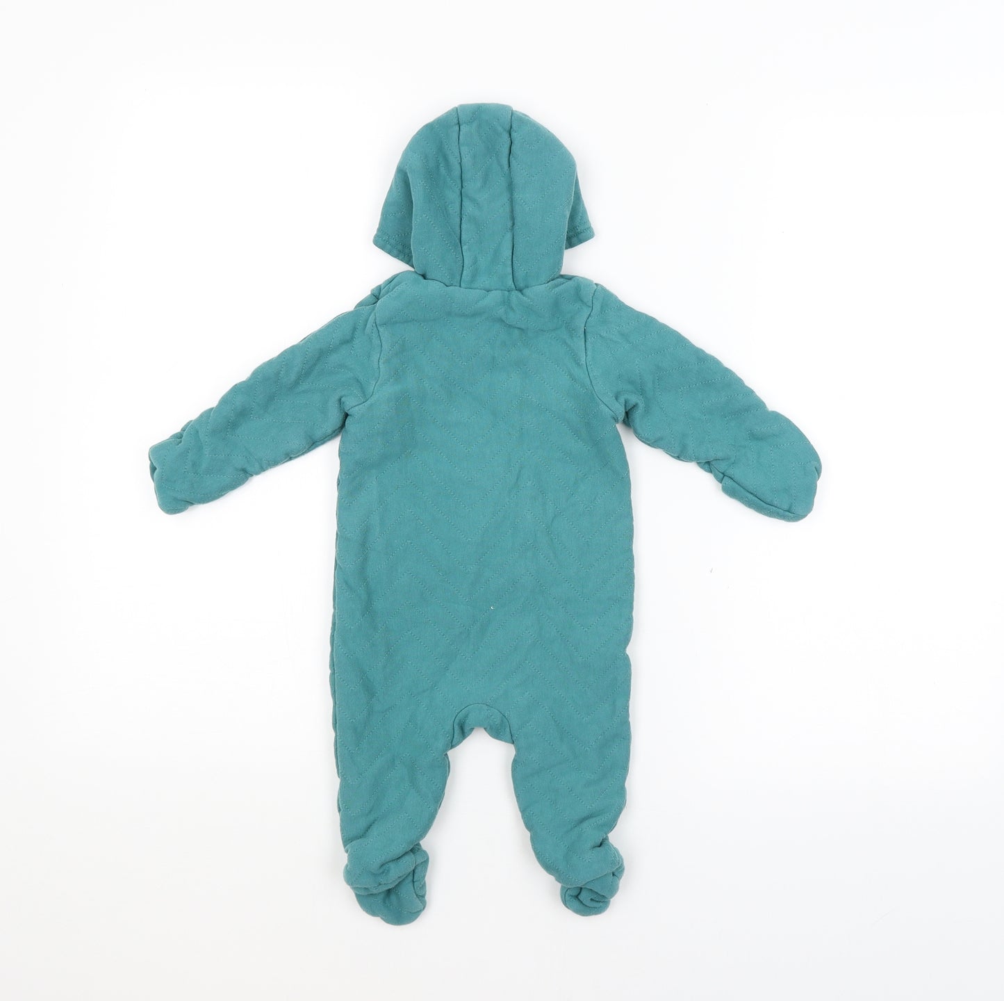 mamas & papas Baby Blue Argyle/Diamond  Coverall One-Piece Size 3-6 Months