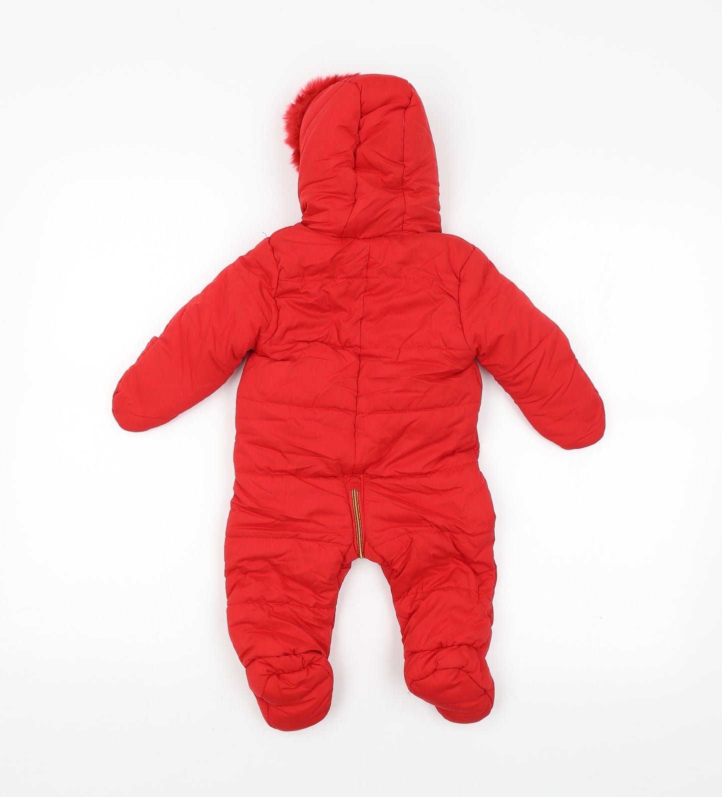 George Baby Red   Puffer Jacket Snowsuit Size 3-6 Months